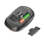 Ratón Trust Wireless Mouse Aera - Red (sensor Optico De 800 - 1.600 Ppp Reales)