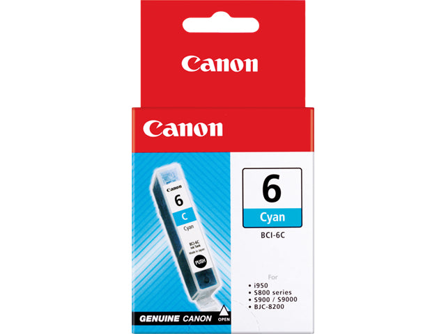 Cartucho Tinta Canon Bci 6c Cian 13ml S800 - S820 - S820d - S830 - S900 - S9000
