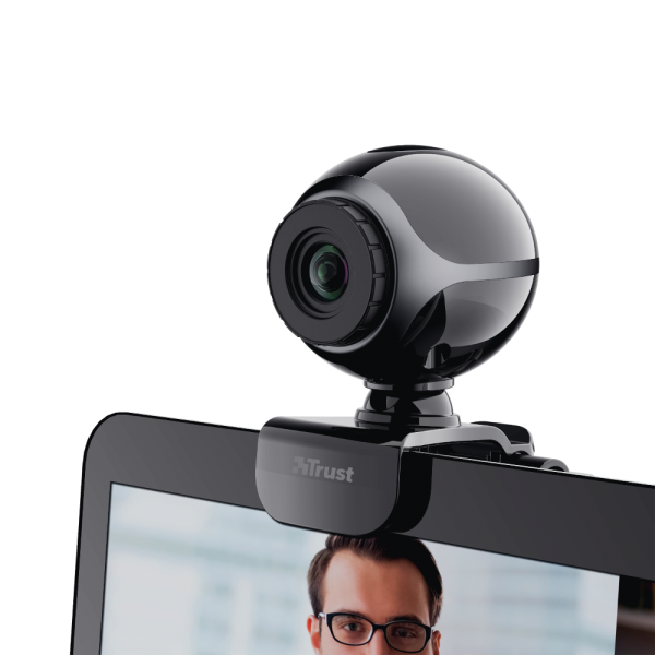 Cámara web Trust Exis Webcam Black