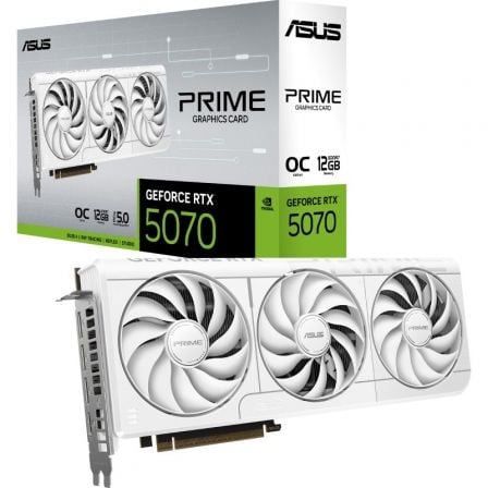 Tarjeta Gráfica Asus Prime Geforce Rtx 5070 White Oc Edition