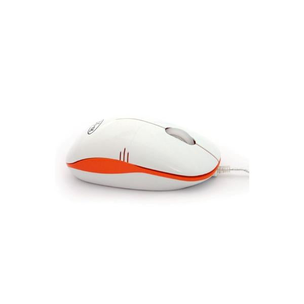 Mouse 3free Mcm101/wo Diseo Blanco Naranja