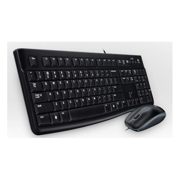 Teclado + Mouse Logitech Mk120 Optico Usb 2.0 Negro Portugues