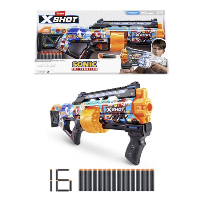 Sonic - Pistola Grande X-Shot 16 Dardos Hover Image