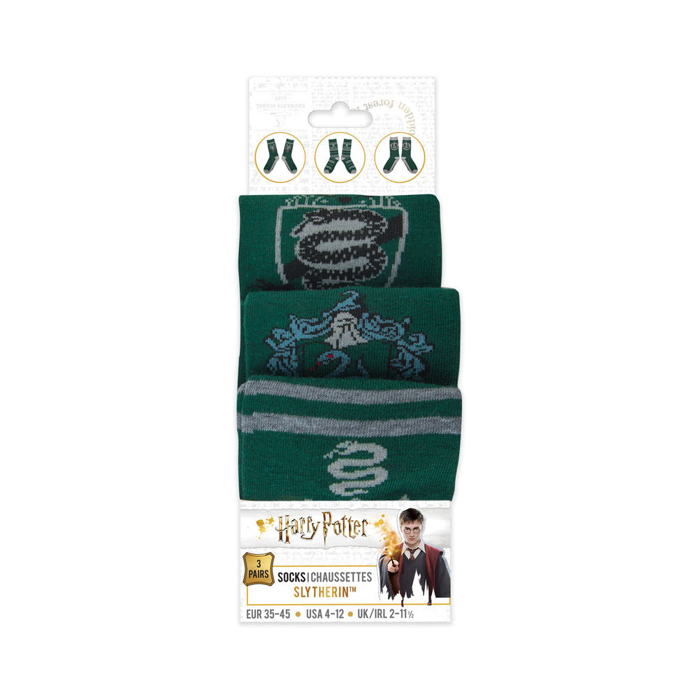 Cnr - Set De Calcetines Harry Potter Slytherin