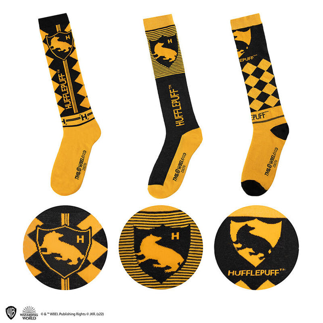 Set 3 Calcetines Caa Alta Hufflepuff T.35/45 Hover Image
