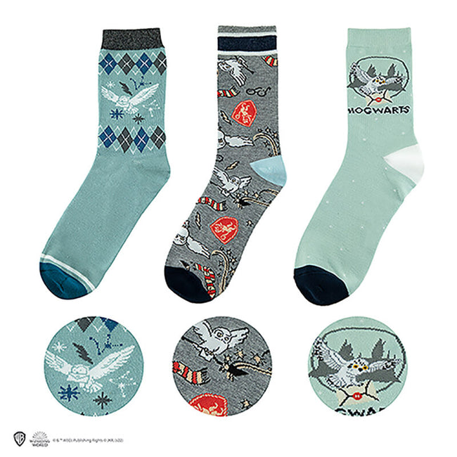 Set De Calcetines (3) Harry Potter Hedwing (T. 35-45) Hover Image