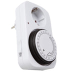 Programador Silver Electronic Analógico - 24 Horas - 3600w - 250v - 16a - 50hz - Ip 20 - Ajustable 15 Minutos - 24h Negro