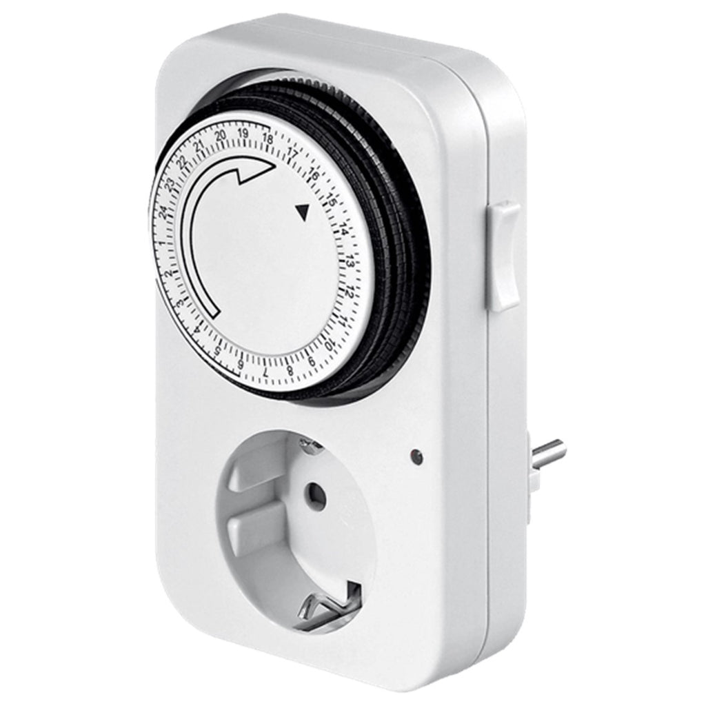 Programador Silver Electronic Analógico - 24 Horas - 3600w - 250v - 16a - 50hz - Ip 20 - Ajustable 15 Minutos - 24h Negro