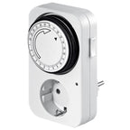 Programador Silver Electronic Analógico - 24 Horas - 3600w - 250v - 16a - 50hz - Ip 20 - Ajustable 15 Minutos - 24h Negro