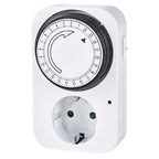 Programador Silver Electronic Analógico - 24 Horas - 3600w - 250v - 16a - 50hz - Ip 20 - Ajustable 15 Minutos - 24h Negro