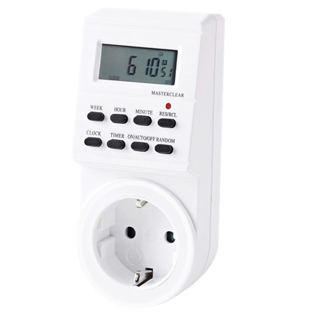 Programador Silver Electronic Digital - Semanal - 3600w - 250v - 16a - 50hz - Ip 20 - Ajustable Multifuncion