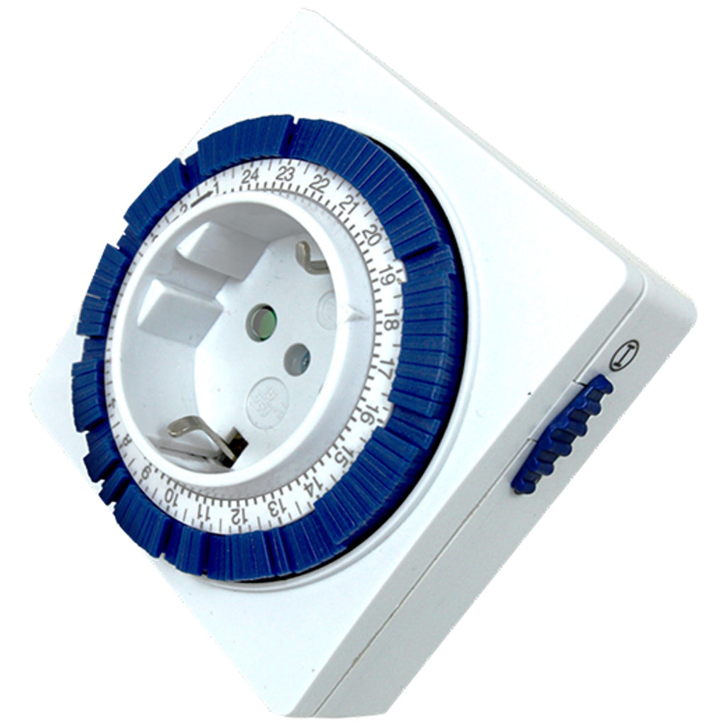 Programador Silver Electronic Analógico - 24 Horas - 3600w - 250v - 16a - 50hz - Ip 20 - Ajustable 15 Minutos - 24h