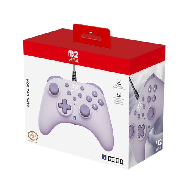 HORIPAD Turbo Lavanda Switch 2 NINTENDO SWITCH 2 (Accesorios) Hover Image