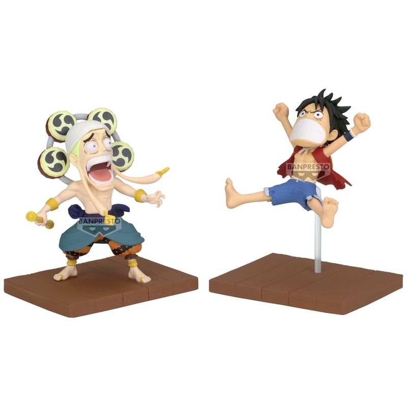 Figura Monkey D Luffy & Enel World Collectable One Piece