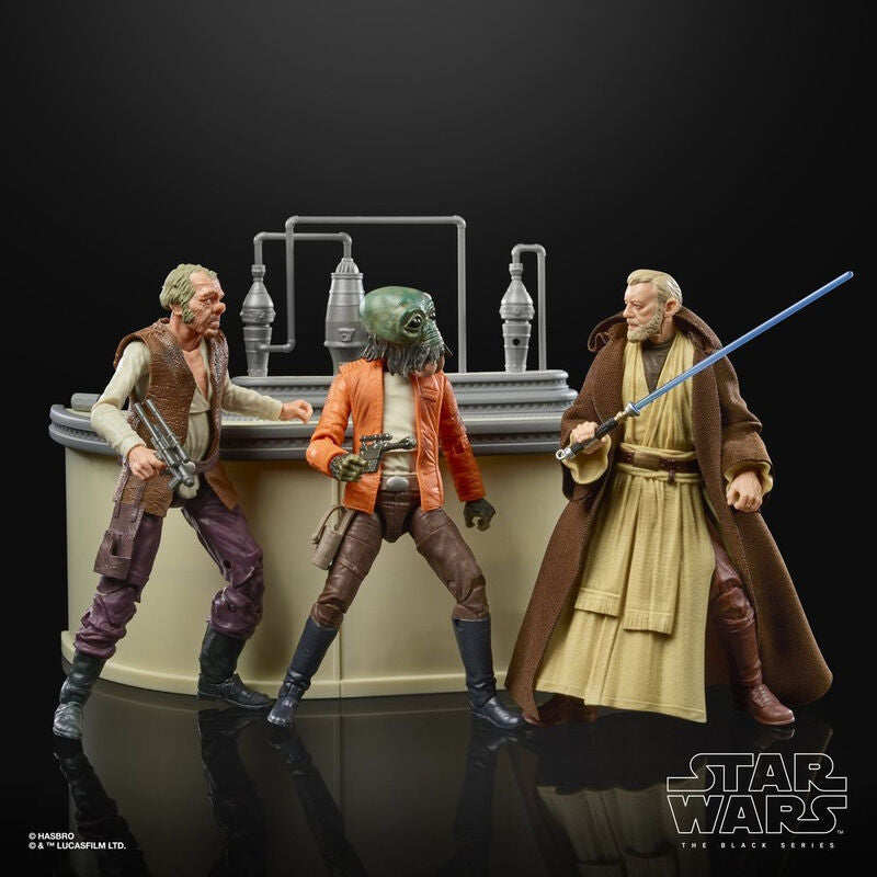 Set Figuras The Power Of The Force Cantina Showdown Black Se