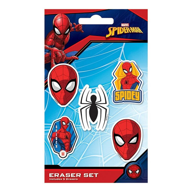 Set De Gomas De Borrar Spiderman Hover Image
