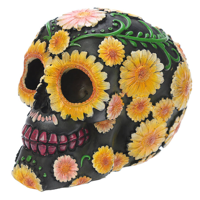 Figura Calavera DA De Los Muertos Margaritas 11Cm Hover Image