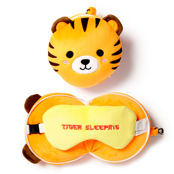 Almohada Viaje Antifaz Tigre Adoramals Relaxeazzz