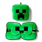 Almohada Viaje Antifaz Creeper Minecraft Relaxeazzz