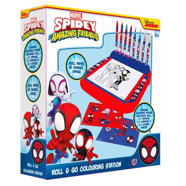 Estacion Dibujo Roll & Go Spidey Marvel Hover Image