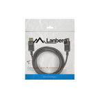 Cable Lanberg Displayport Macho Macho 4K Negro 1.8M