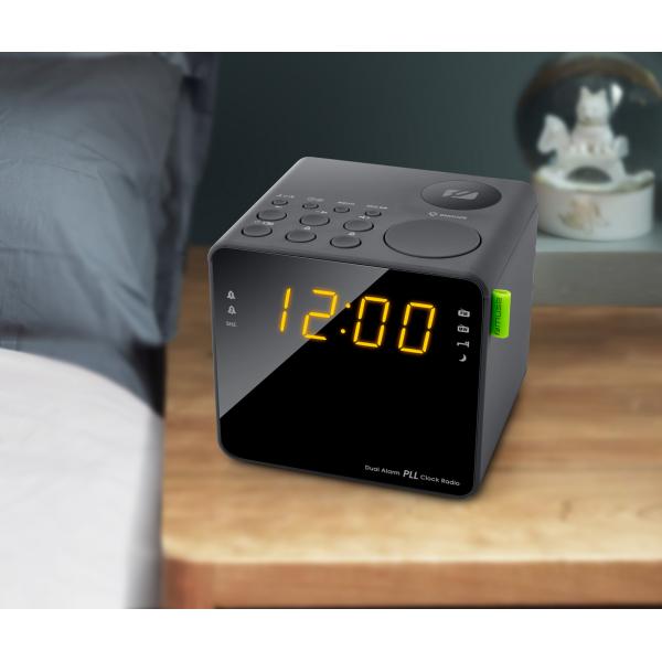 Muse M-187 Cr Black / Radio Despertador