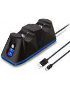 Pack Stealth Charging Dock Base De Carga Dual + Charge Cable 1 M Black 1 M Cable (negro) Playstation 5 PS5