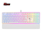 Teclado para Mac y Windows Royal Kludge RK918 ISO-ES RGB Switch Brown Blanco test