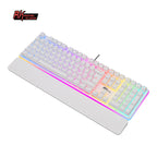 Teclado para Mac y Windows Royal Kludge RK918 ISO-ES RGB Switch Brown Blanco test