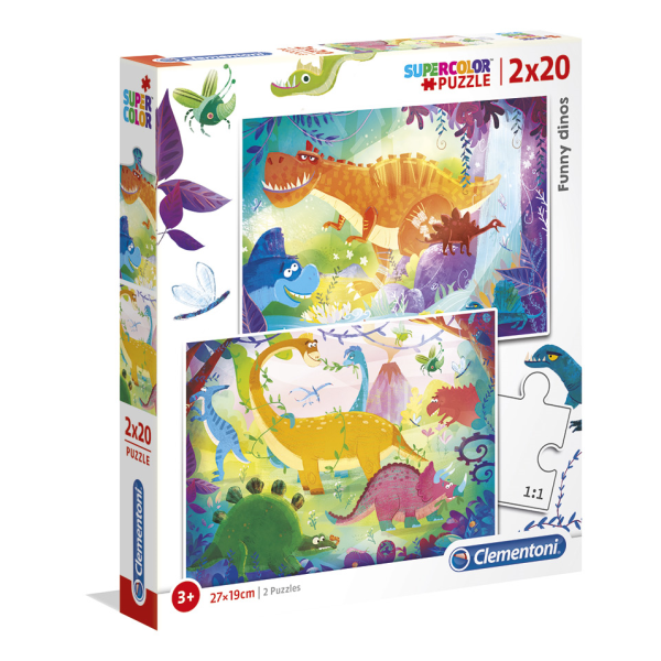 Puzzle Dinosaurios 2X20Pzs Hover Image