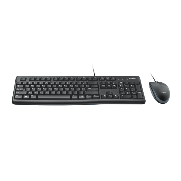 Teclado Y Mouse Logitech Mk120 Frances Con Cable Usb P/n:920-002539