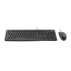 Teclado Y Mouse Logitech Mk120 Frances Con Cable Usb P/n:920-002539
