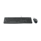 Teclado Y Mouse Logitech Mk120 Frances Con Cable Usb P/n:920-002539