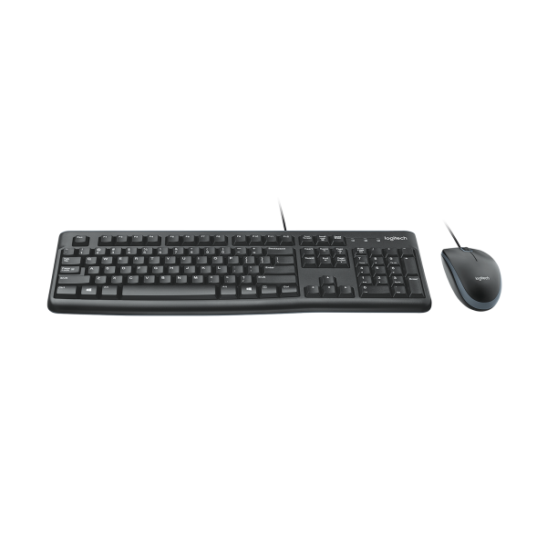 Teclado Y Mouse Logitech Mk120 Frances Con Cable Usb P/n:920-002539