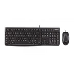 Teclado Y Mouse Logitech Mk120 Frances Con Cable Usb P/n:920-002539
