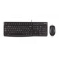Teclado Y Mouse Logitech Mk120 Frances Con Cable Usb P/n:920-002539