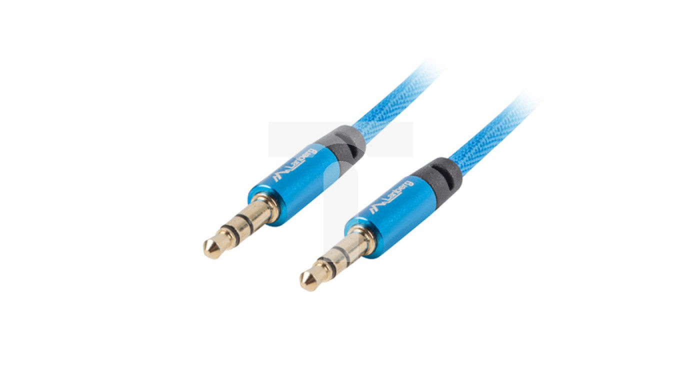 Cable Minijack Lanberg 3.5Mm M - M 3 Pin 3M Premium Azul