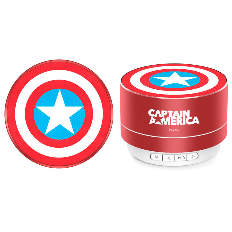 Altavoz Inhalámbrico Portátil Capitán América Rojo
