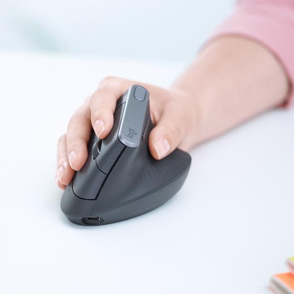Mouse Logitech Wireless Ergo Mx Vertical Advanced Ergonomical Mouse Graphite 910-005448