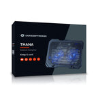 Base De Refrigeracion Para Portatiles Conceptronic 2 Ventiladores 125mm Hasta 15.6"