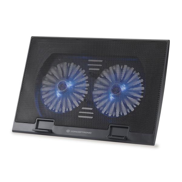 Base De Refrigeracion Para Portatiles Conceptronic 2 Ventiladores 125mm Hasta 17" Hover Image