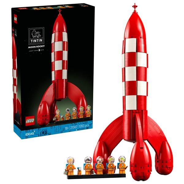 Set de construcción LEGO Ideas 21367 El Cohete Lunar de Tintín 1283 piezas
