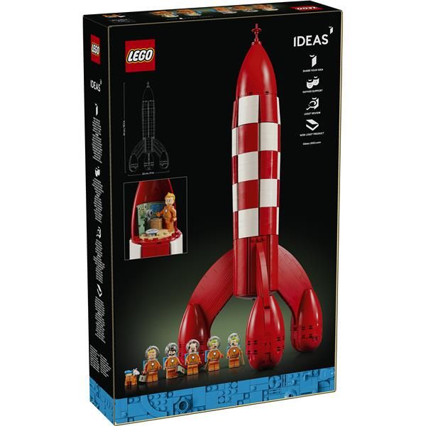 Set de construcción LEGO Ideas 21367 El Cohete Lunar de Tintín 1283 piezas