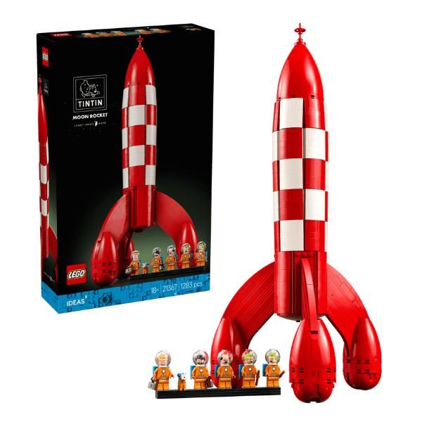 Set de construcción LEGO Ideas 21367 El Cohete Lunar de Tintín 1283 piezas
