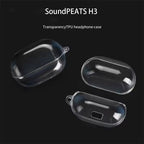 Funda de silicona para Auriculares SoundPEATS H3 transparente