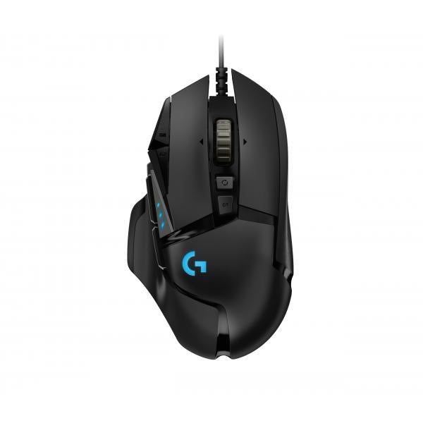 Mouse Logitech Gaming G502 Hero 16000dpi 11 Botones Color Negro