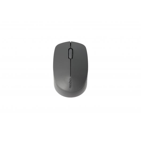 Mouse Rapoo Wireless Y Bluetooth M100 Silent 2.4g Ghz Bt 4.0 Usb 3.0 3 Botones 1300 Ppp Gris Oscuro