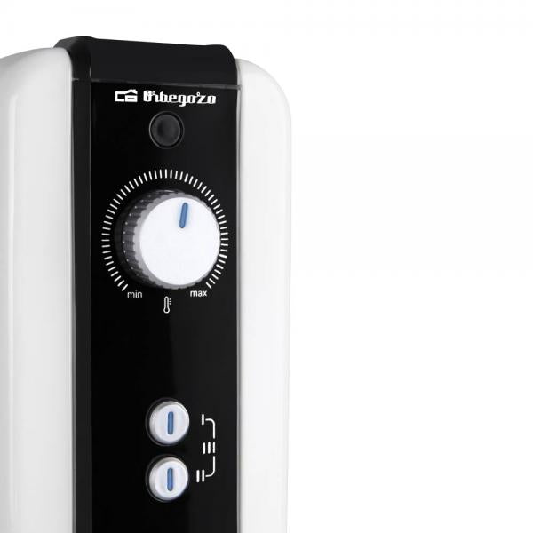 Radiador de aceite eléctrico Orbegozo RH 1000 1000W Blanco