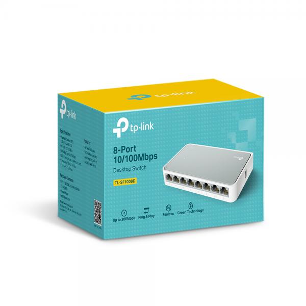 TP-LINK TL-SF1008D Switch de sobremesa con 8 puertos a 10/100 Mbps