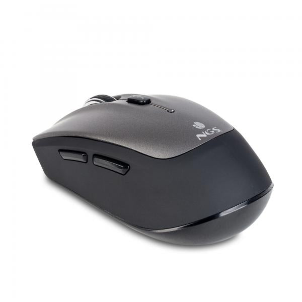 Mouse Ngs Wireless Y Bluetooth Frizz 1000/1600 Dpi Con 5 Botones Color Plata/negro